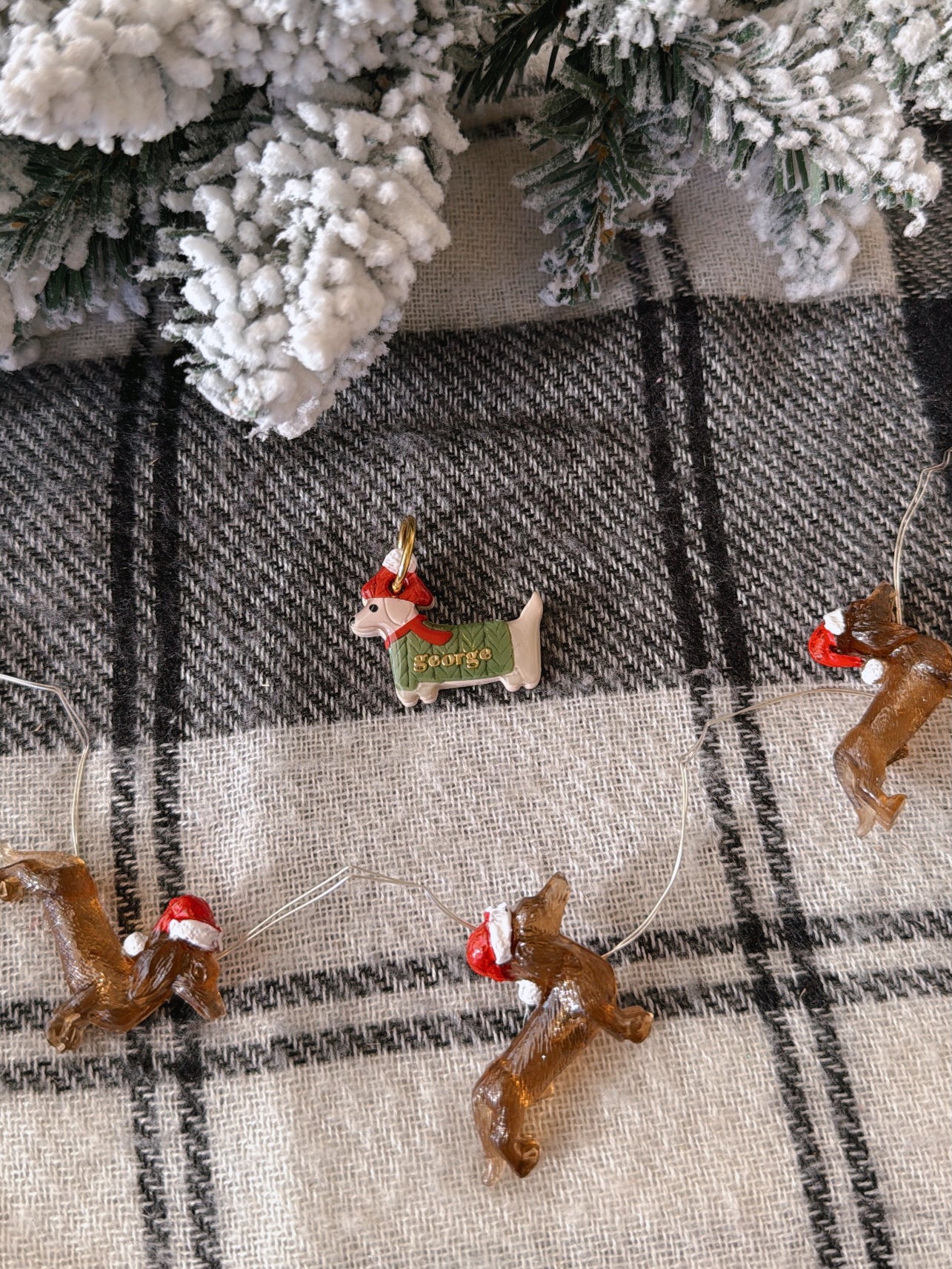 winter weenie | clay pet id tag
