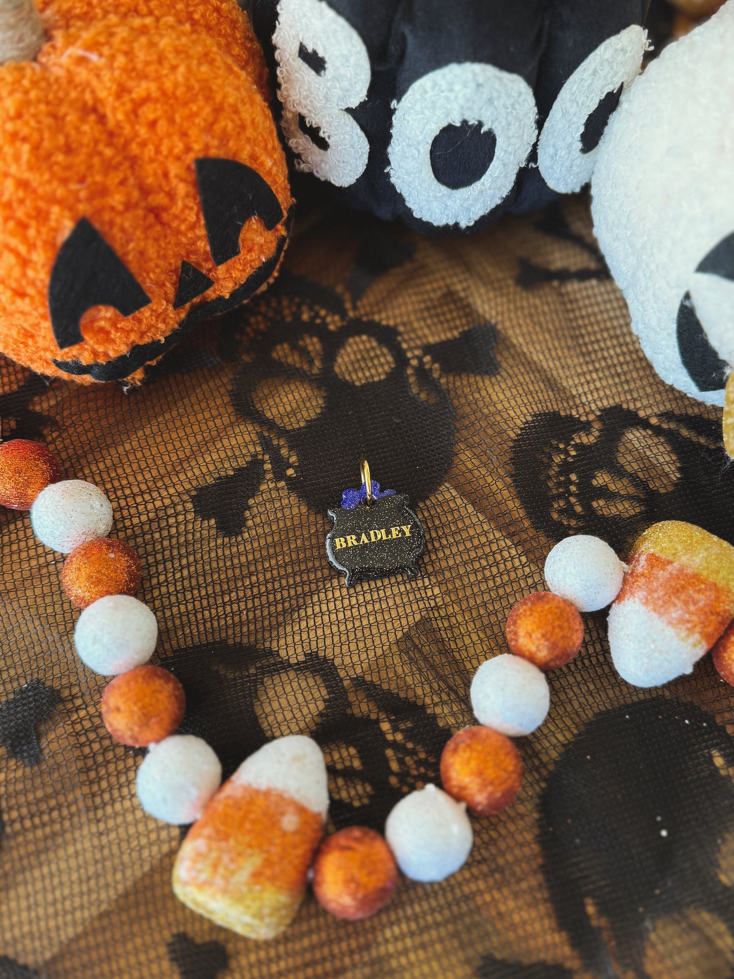 cauldron | clay pet id tag
