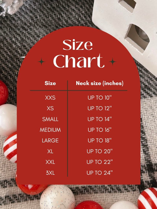 candy cane lane | beaded pet necklace