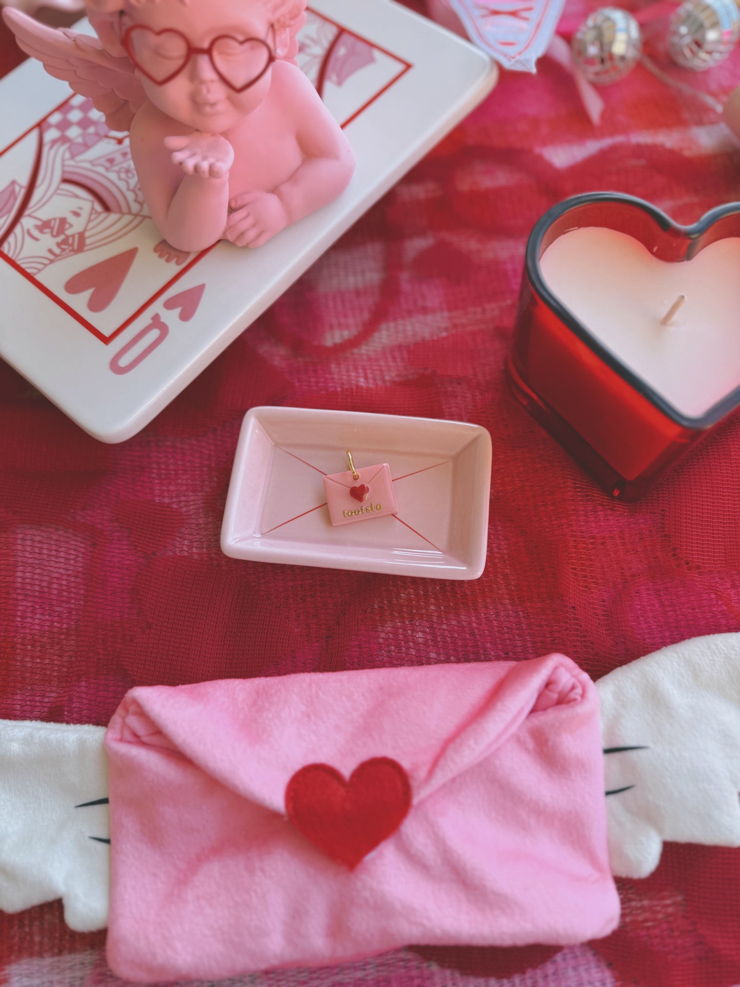 love letter | clay pet id tag