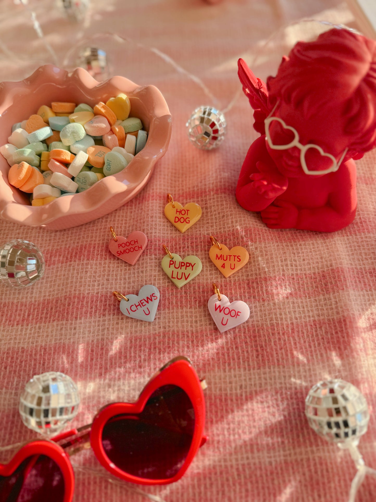 sweethearts | clay pet id tag