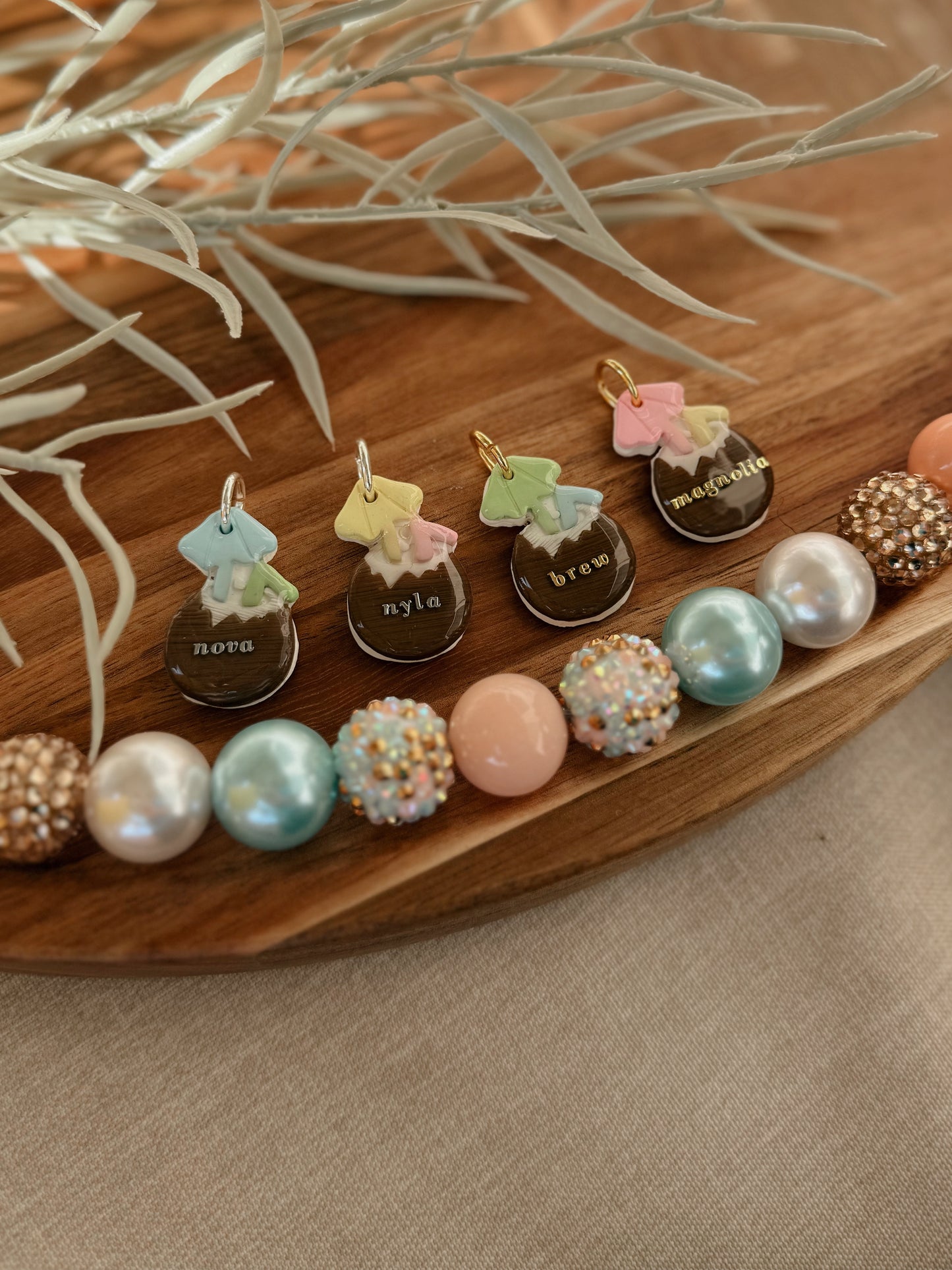 Coconut Drink | clay pet id tag
