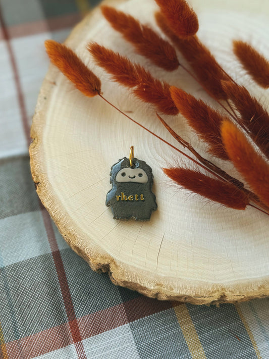 bigfoot | clay pet id tag