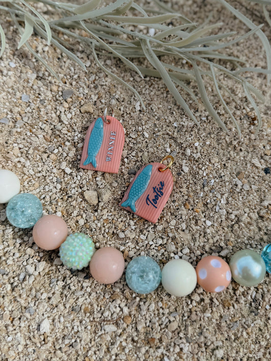 sardine arch | clay pet id tag