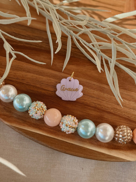 Scallop | clay pet id tag