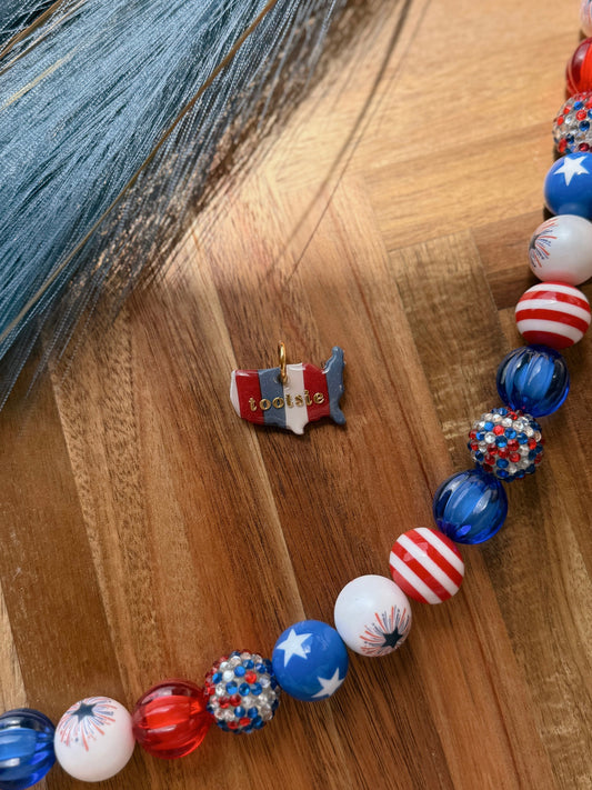 summer stripes | clay id tag