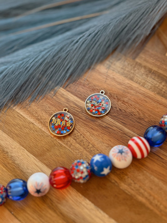 star confetti | resin id tag