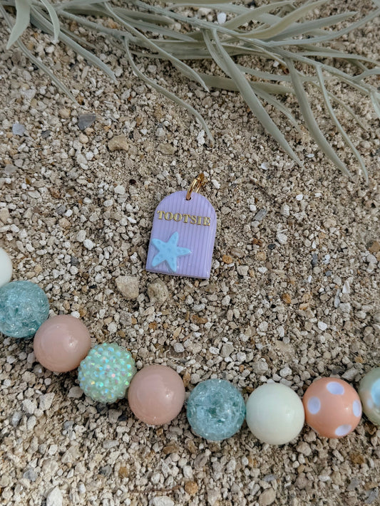 starfish arch | clay pet id tag